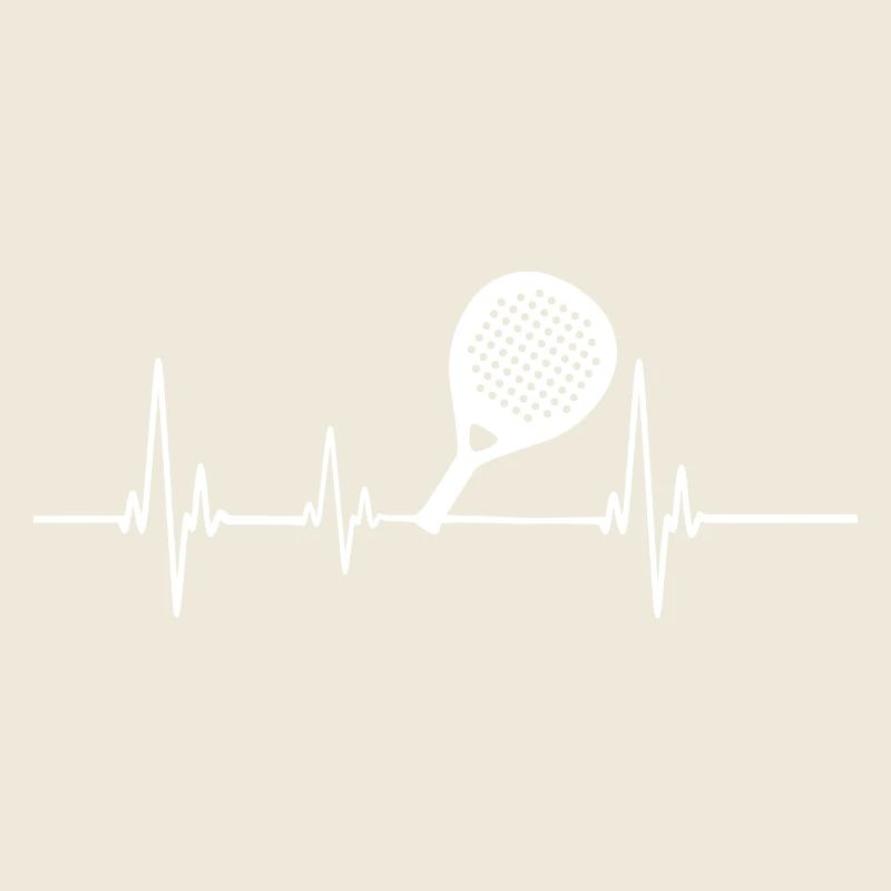 Padel Heartbeat Racket White Design