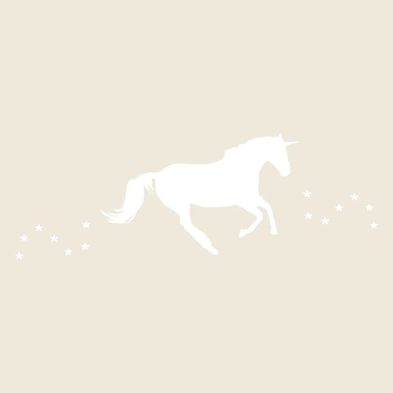 Unicorn galloping with stars