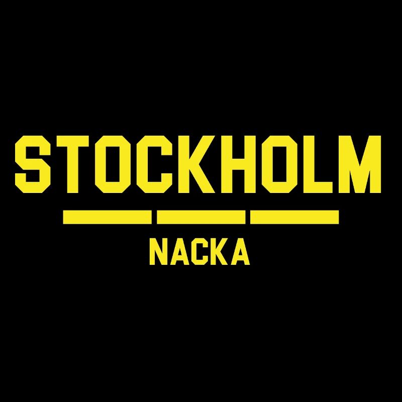 Conception d'horizon urbain de Stockholm Nacka
