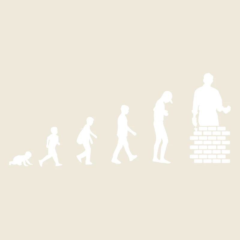 Evolution from baby to bricklayer / profession