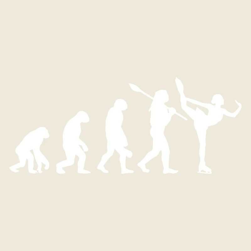 Entwicklung des Mannes, Eiskunstlauf-Mädchen, Eislauf-Mädchen