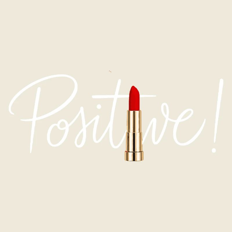 Positives Lippenstift-minimalistisches Schic-Design