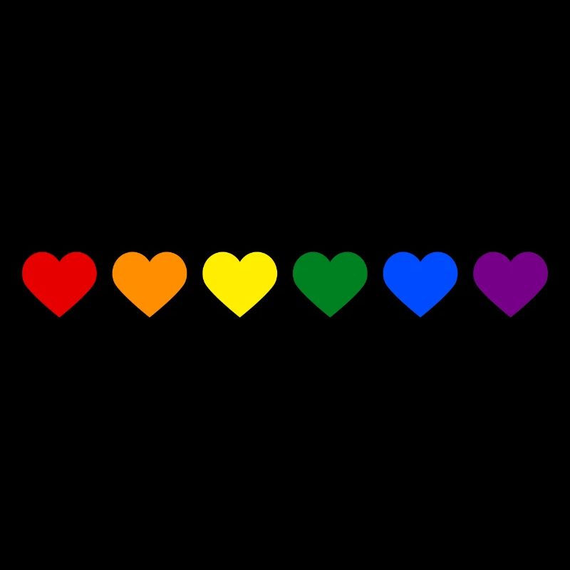 Regenbogenherzen