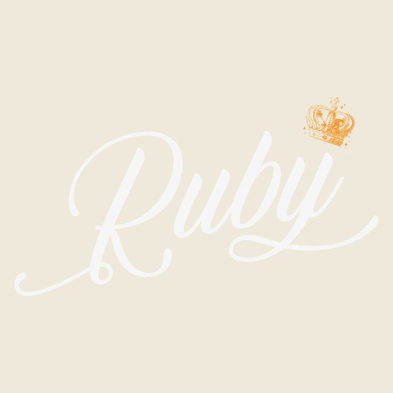 Ruby Custom Name für Frauen Kinder Kleinkinder - Ruby