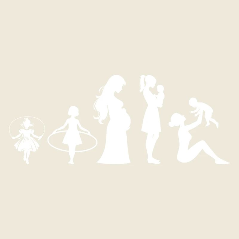 Evolution Mama Muttertag kind Familie