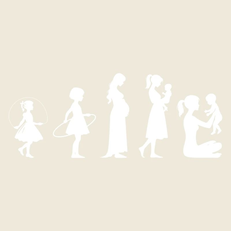 Evolution Mama Muttertag kind Familie