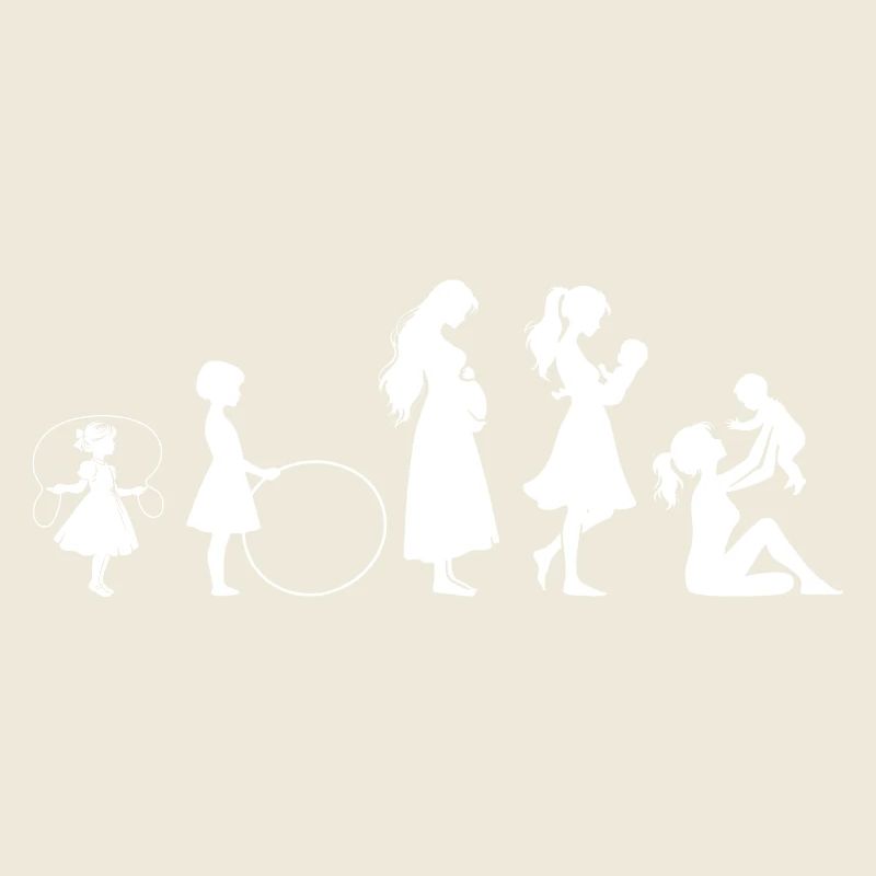 Evolution Mama Muttertag kind Familie