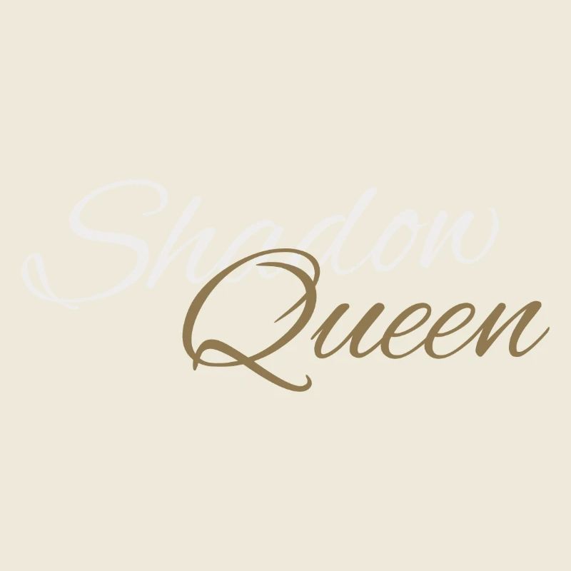 Shadow Queen Golden Cursive Script