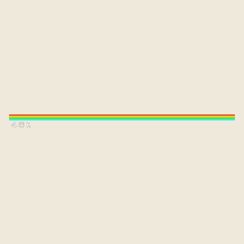48k zx spectrum inspired rainbow stripe
