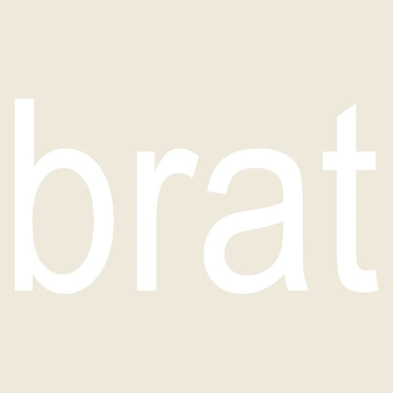 brat white text 5000