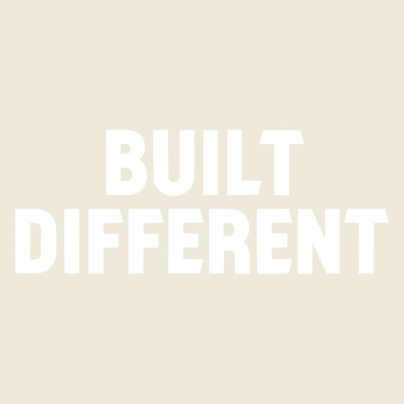 Built Different Bold Typo Logo