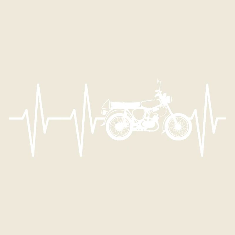 Simson s50 Herzschlag DDR Osten Symbol Puls Logo