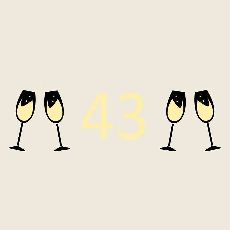 43e anniversaire 43 ans 43 ans numéro 43