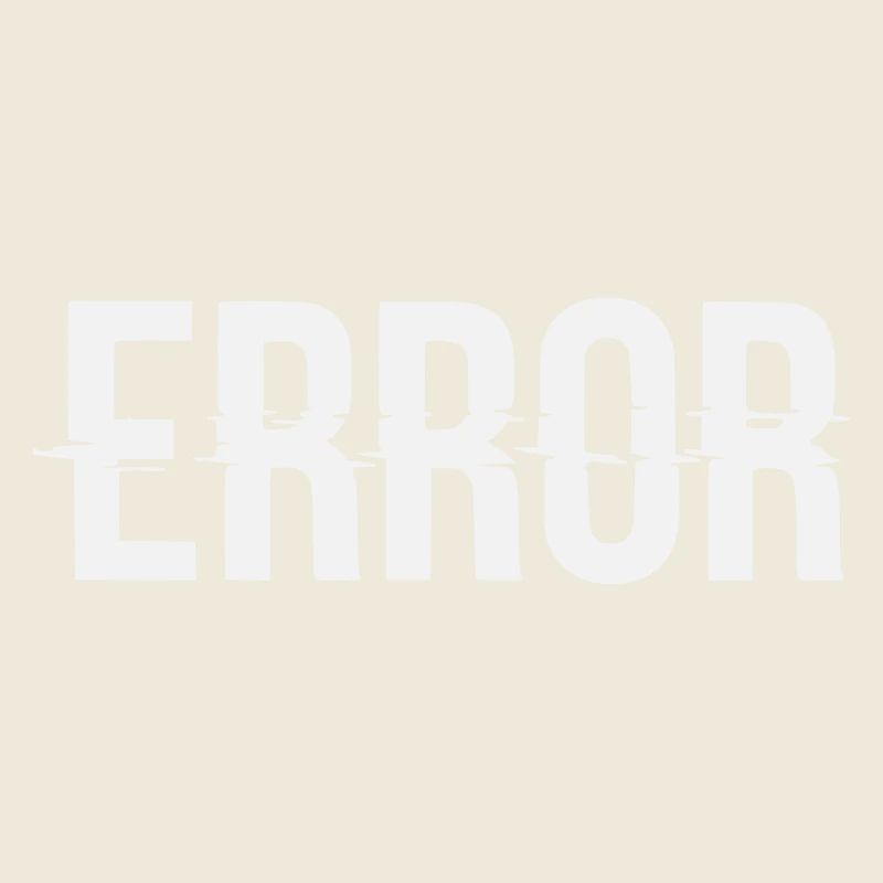 Error Error Message with Glitch Lettering