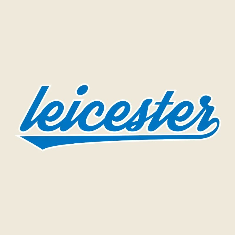 Leicester Blau Script Design