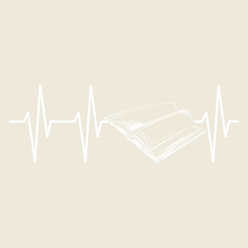 Icône Heart Books Reading Symbol Pulse Book Reader