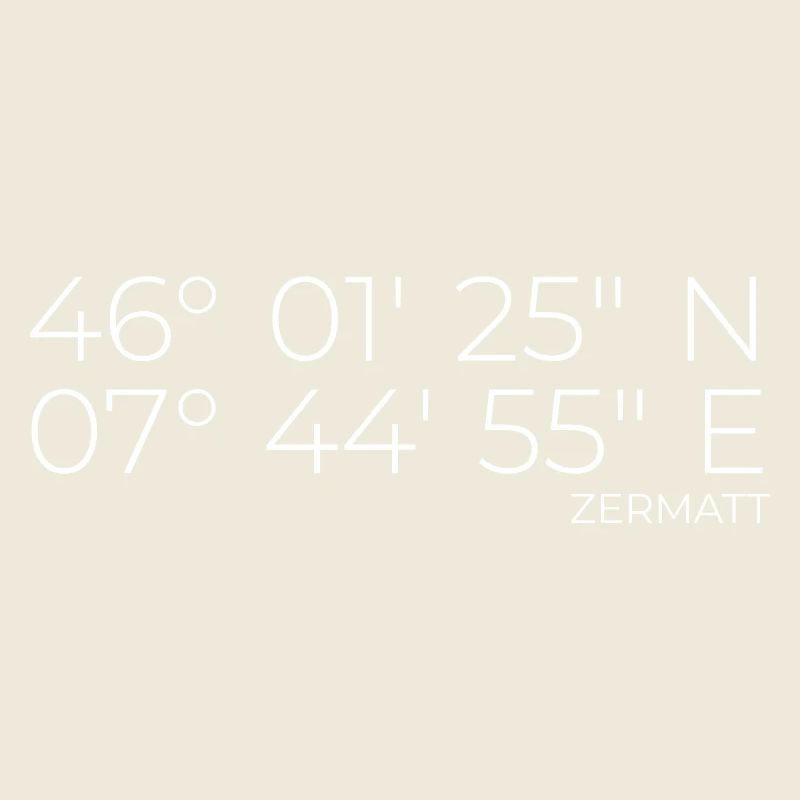 Coordinates Zermatt