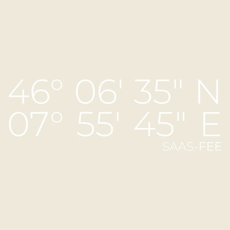 Coordinates Saas-Fee