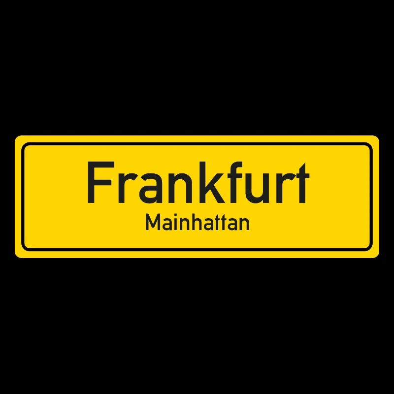 Frankfurt place name sign Germany