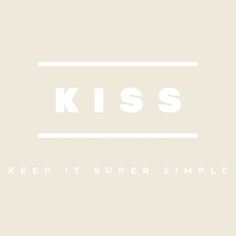 KISS - Keep It Super Simple (Simple logo)