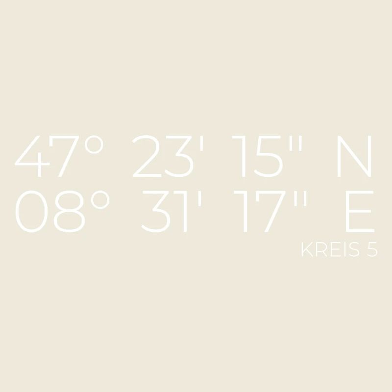 Coordinates District 5 Zurich