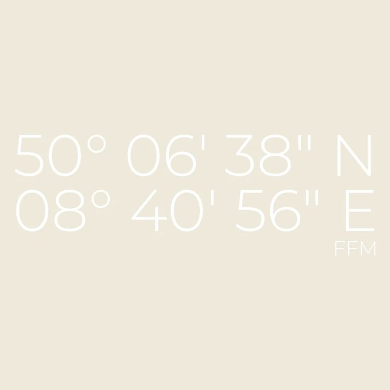 Coordinates Frankfurt am Main FFM