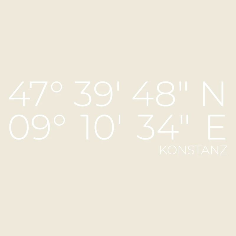 Coordinates Konstanz Lake Constance