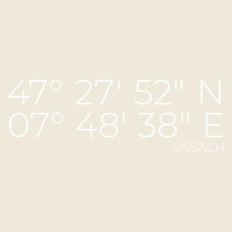 Coordinates Sissach, Switzerland