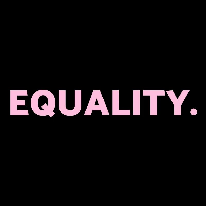 EQUALITY pink text LGBTQ Pride Month