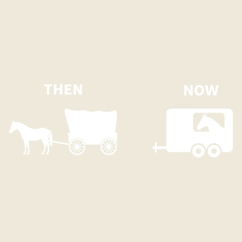 Parodie drôle de calèche de chevaux Conception historique