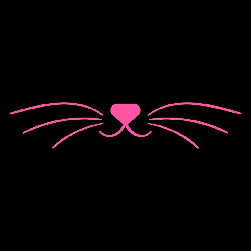 Masque rose mignon de visage de chat
