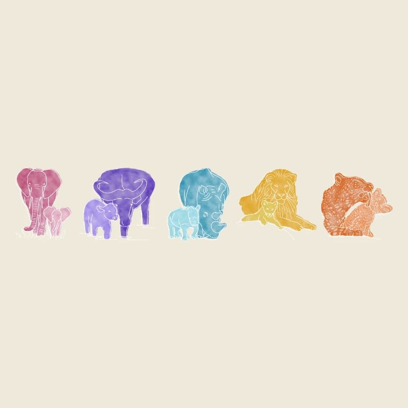 Boho Line Art Design, Series "Big 5"
