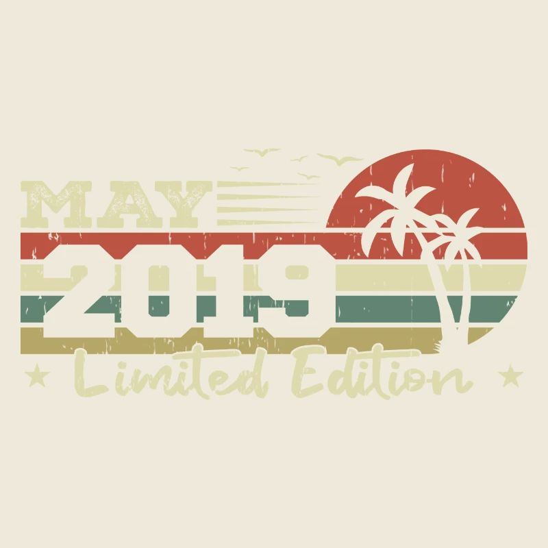 May 5th Anniversary Vintage Born 2019 Vibe