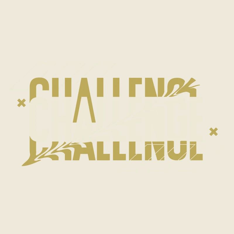 Black Typography Challenge Hoodie