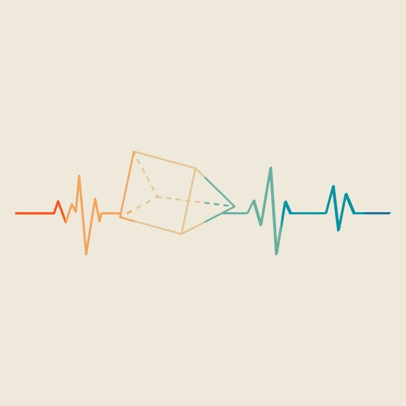 Battement de coeur rétro prisme