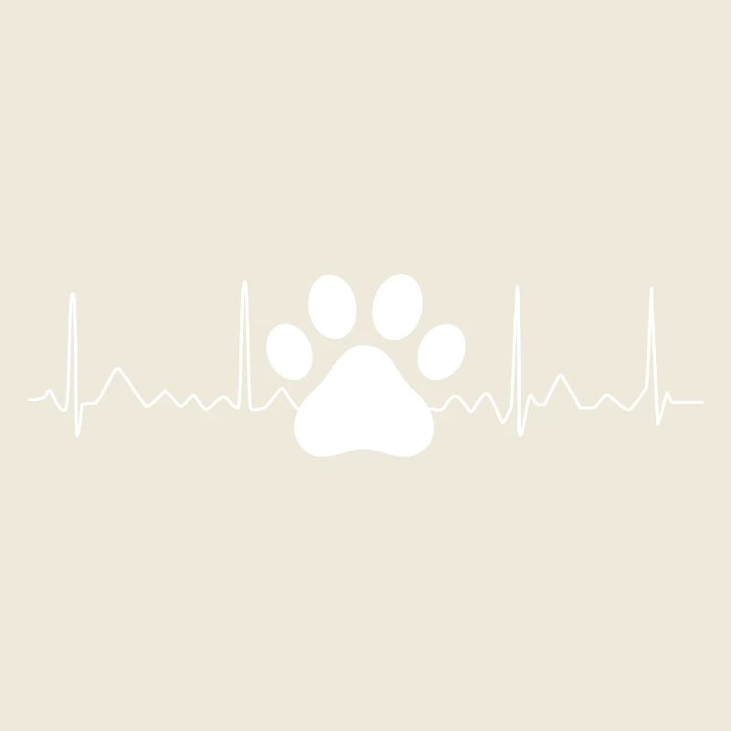 Hund Katze Herzschlag Pfote Hunde Katzen Pfoten