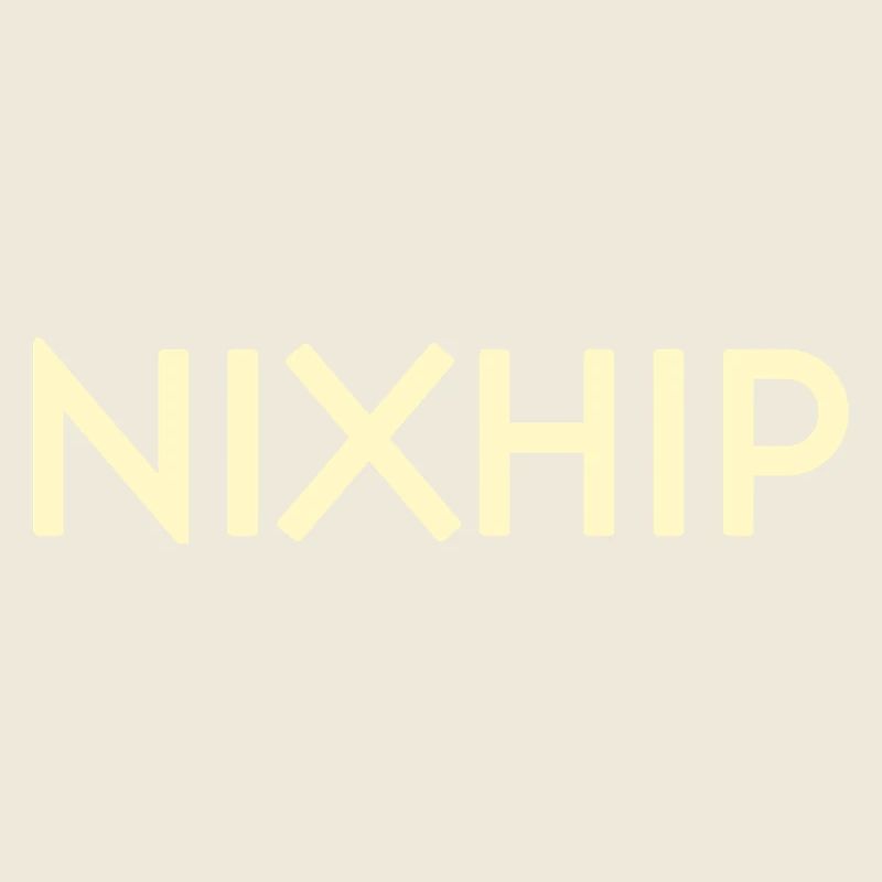 Nixhip Minimaler typografie beige text