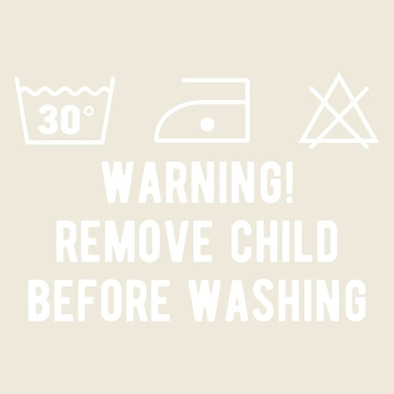 Instruction de lavage drôle