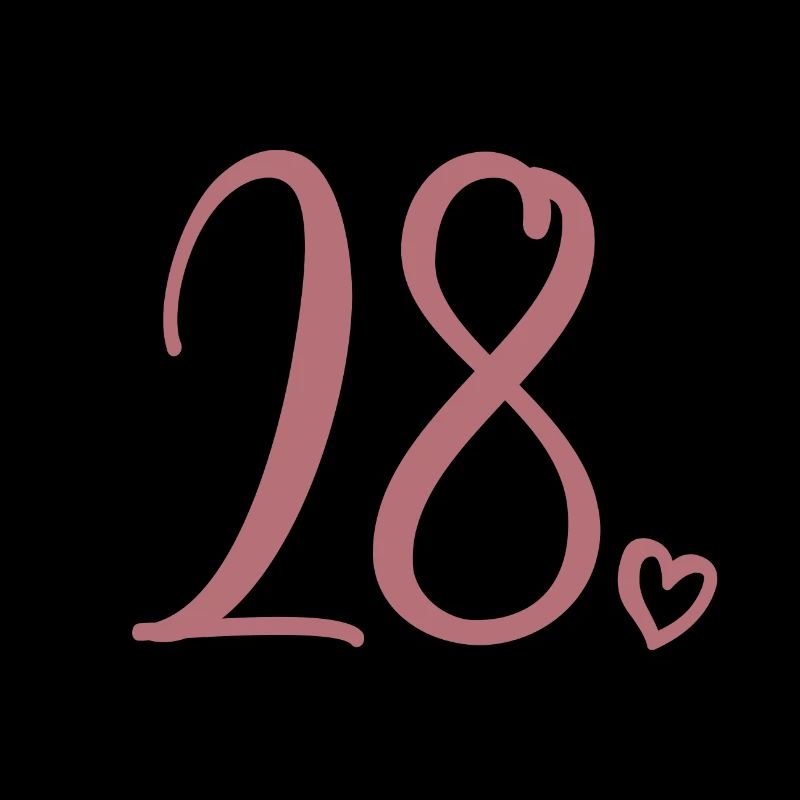Niedliche Nummer 28, 28 Jahre alt, 28. Geburtstagsgeschenk