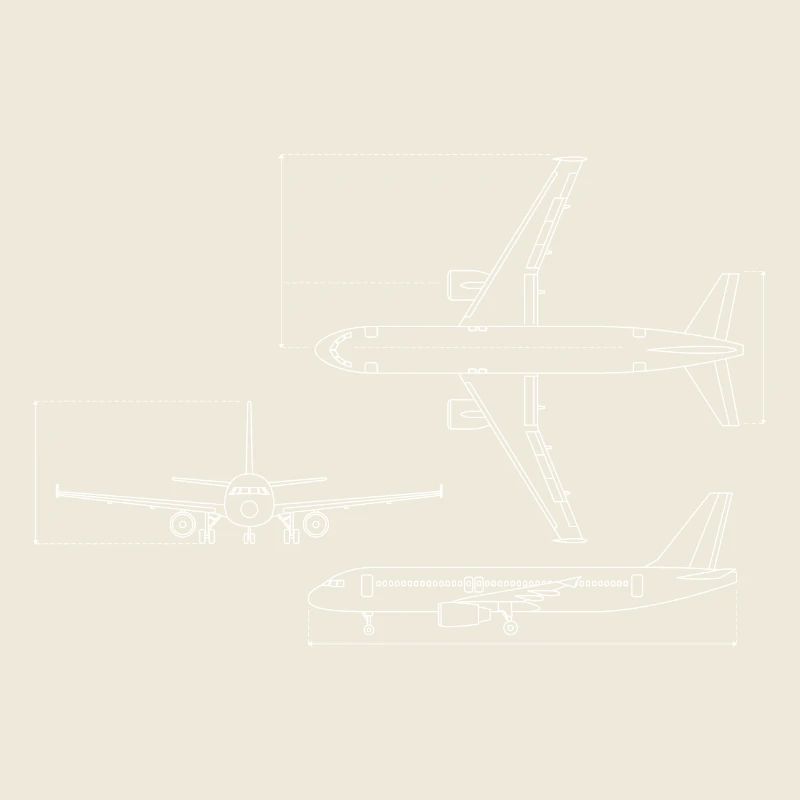 Dessin technique du plan d’avion