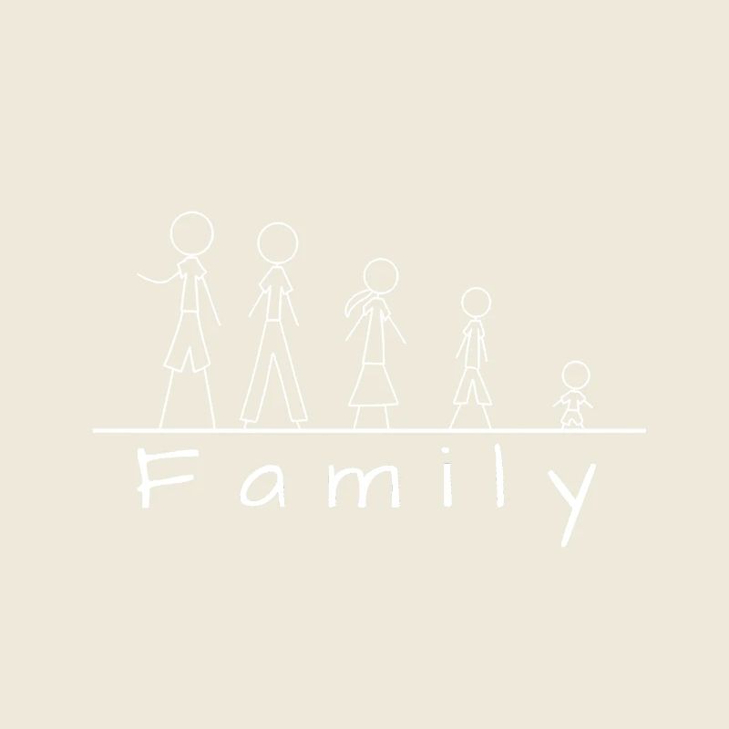 Strichmännchenfamilie