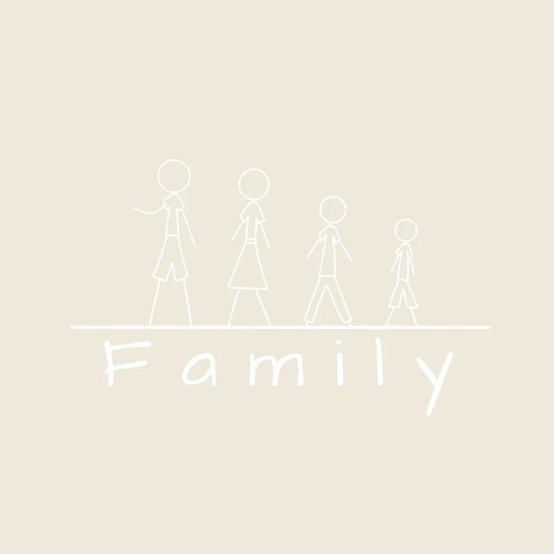 Strichmännchenfamilie