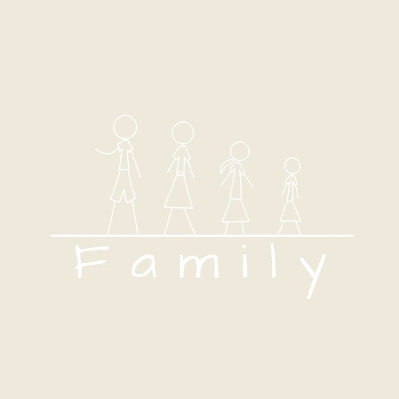 Strichmännchenfamilie