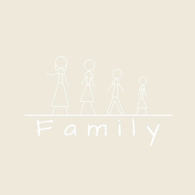 Strichmännchenfamilie