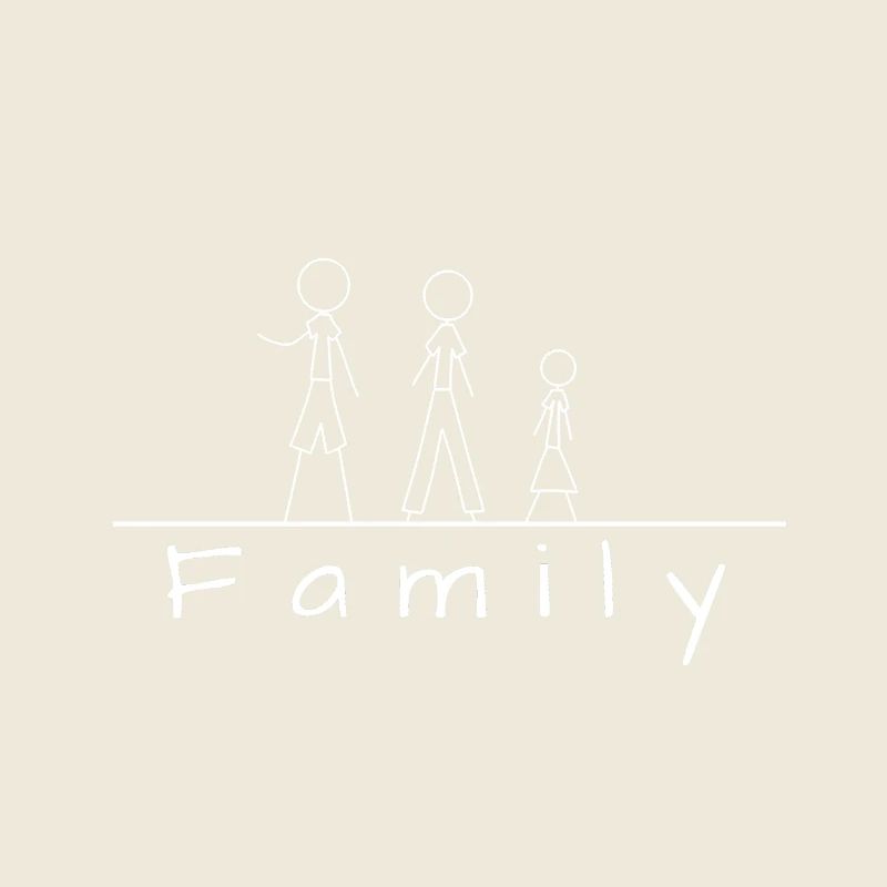 Strichmännchenfamilie