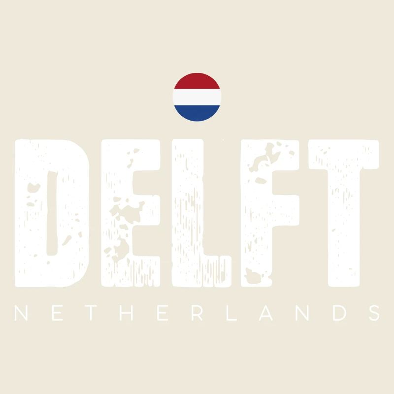 Delft Distressed Wordmark
