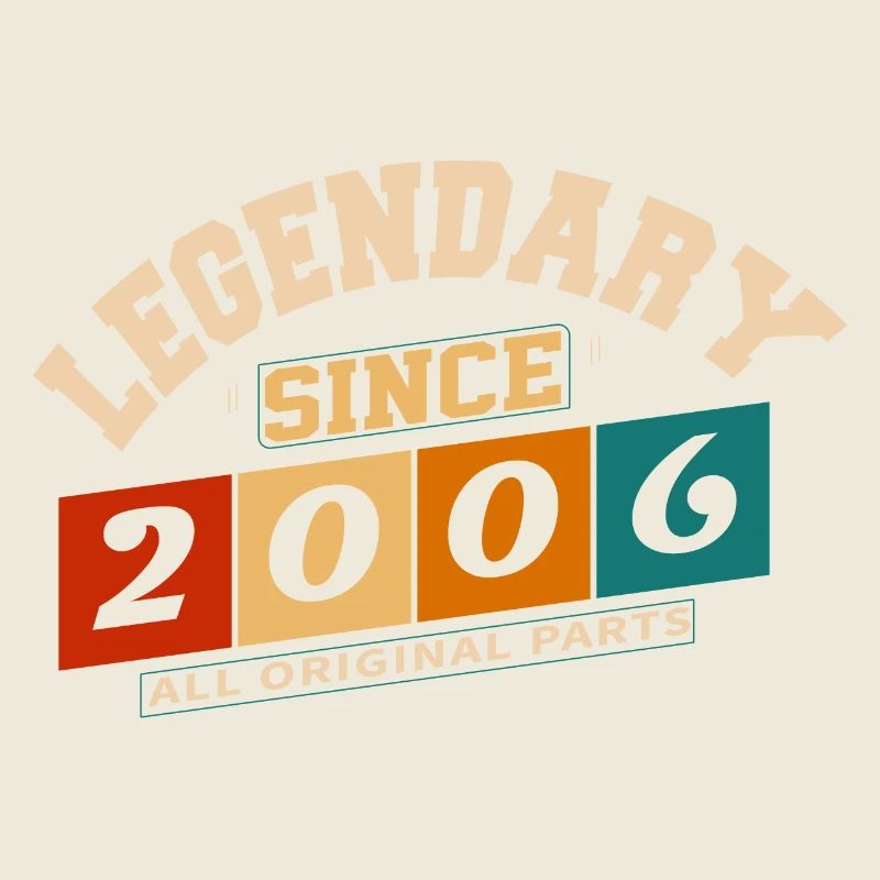 Legendary since 2006 vintage retro anniversary