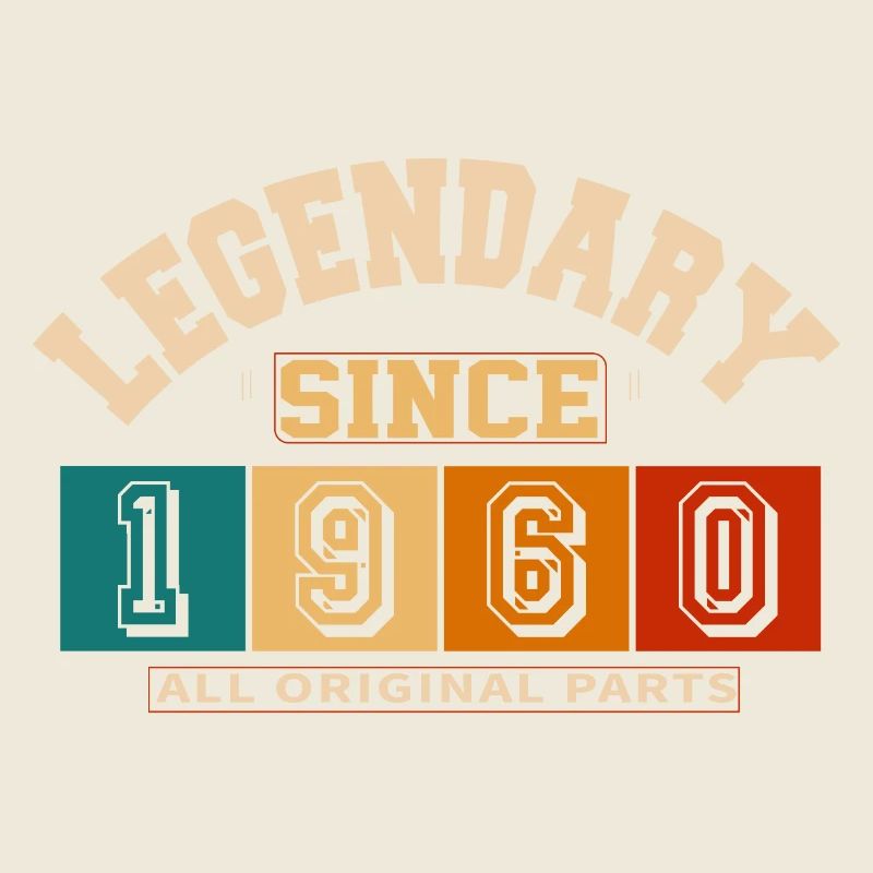 Legendär seit 1960 Vintage-Retro-Jubiläum