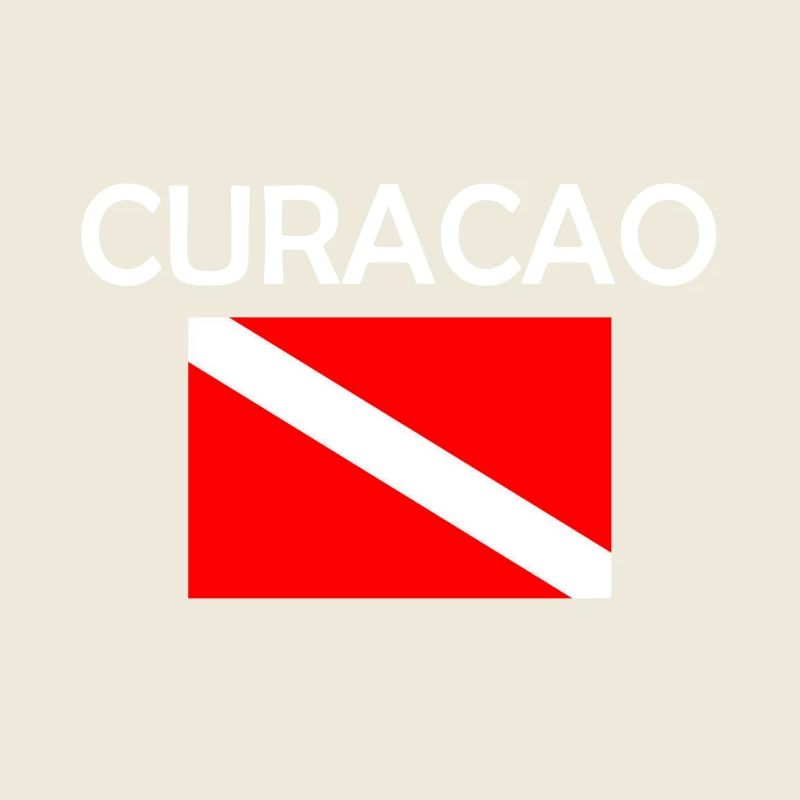 Drapeau de plongée Curaçao - Plongée sous-marine - Plongée sous-marine - Tauchen