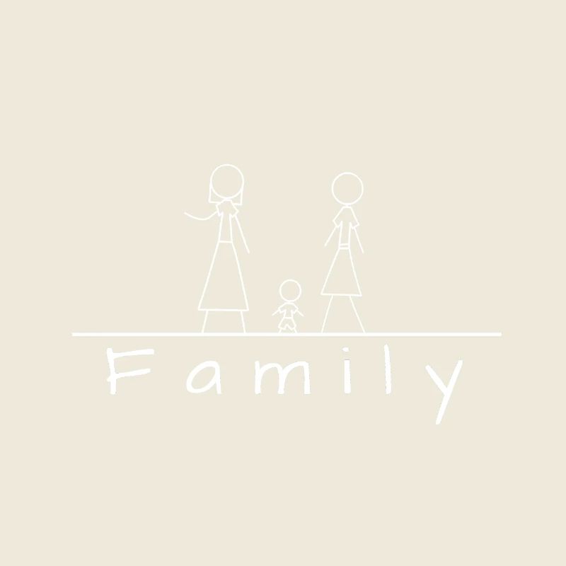 Famille de bonhommes allumettes